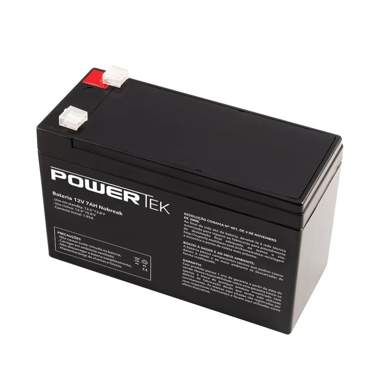Bateria 12V 7AH Nobreak Powertek - Foto 2
