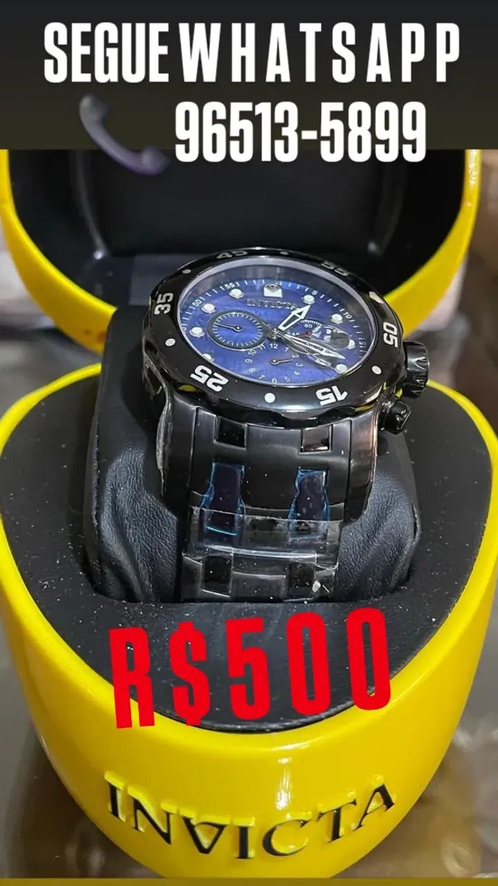 Relógio INVICTA PRO DIVER FUNCIONAL ALL BLACK  - Foto 4