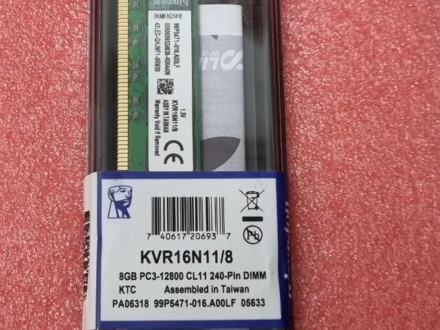 Memória Ddr3 8gb Kingston 1600mhz - Pc3--12800 - Kvr16n11/8 Pc - NOVA - Foto 2