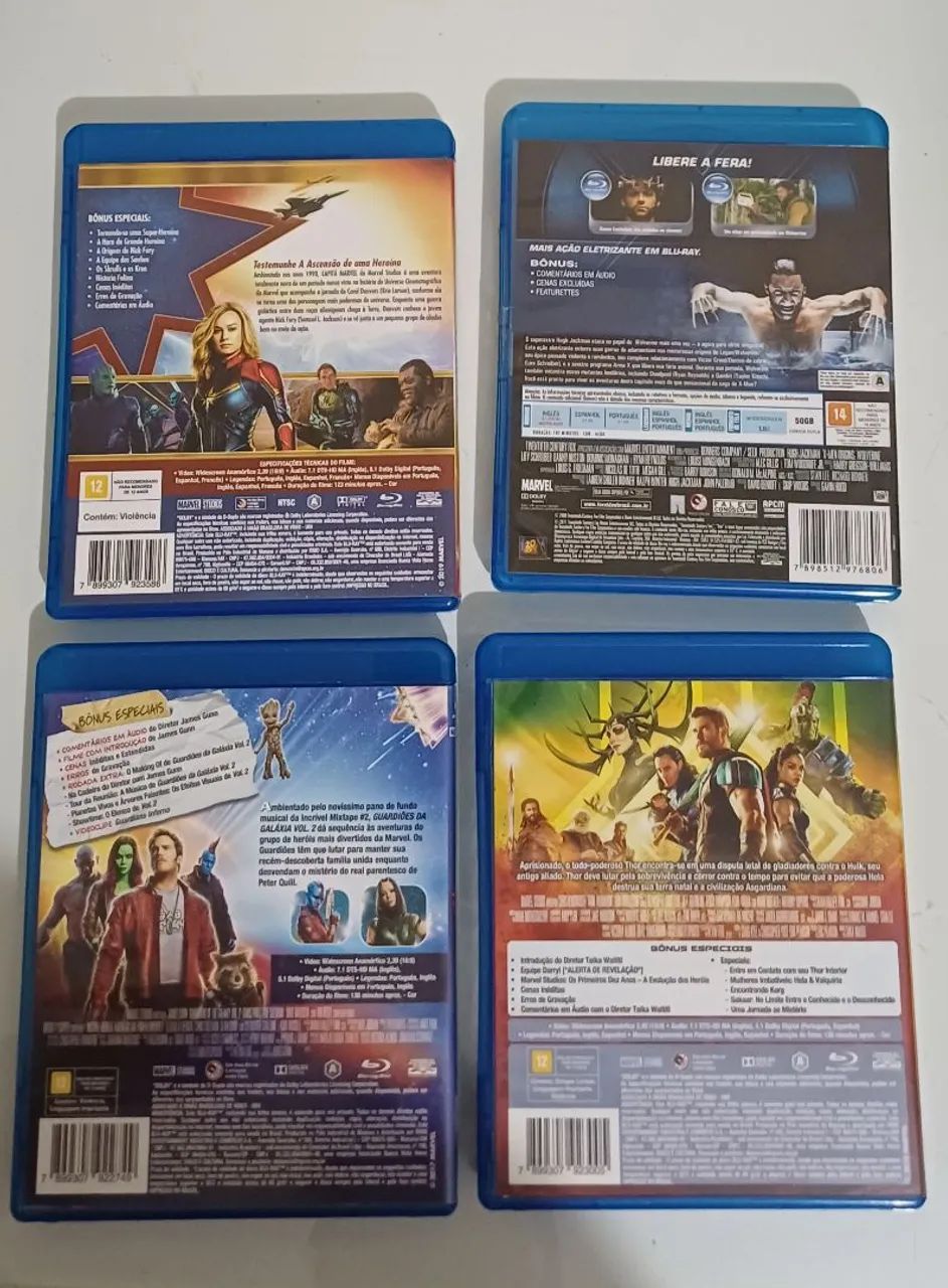 Coleção 4 blu-ray Marvel Original  - Foto 3