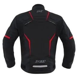 Jaqueta X11 Evo 3 Masculina Preto/Vermelho + Luva X11 - Foto 3