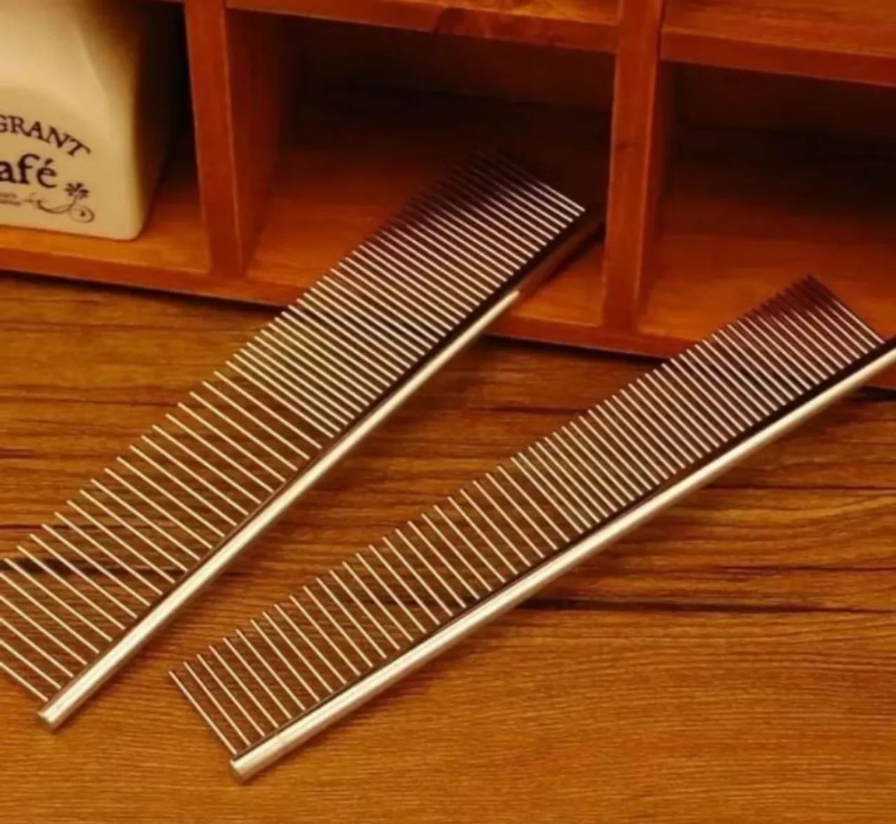 Pente de Aço para Banho Pet Shop para Cachorro Cães Gatos - Foto 5