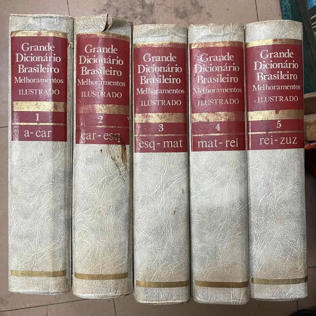 Grande dicionário brasileiro melhoramentos coleção 5 livros