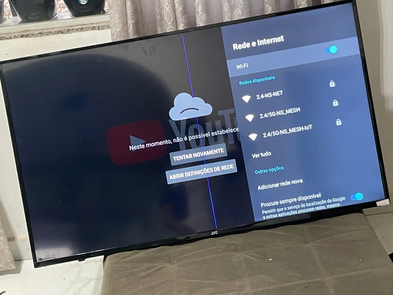 TV JVC - Smart TV com Wi-Fi