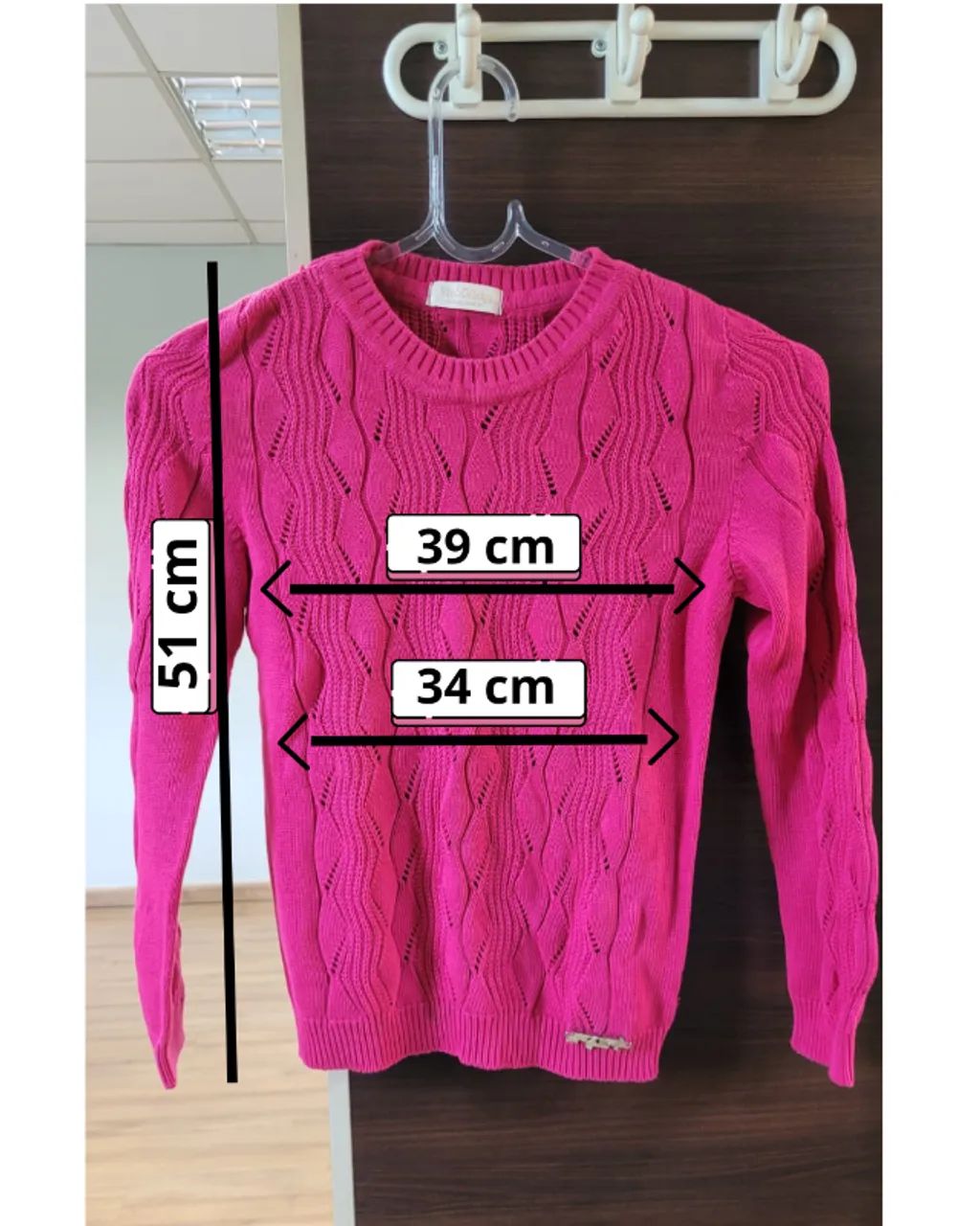 blusa de tricot tamanho10 - Foto 3