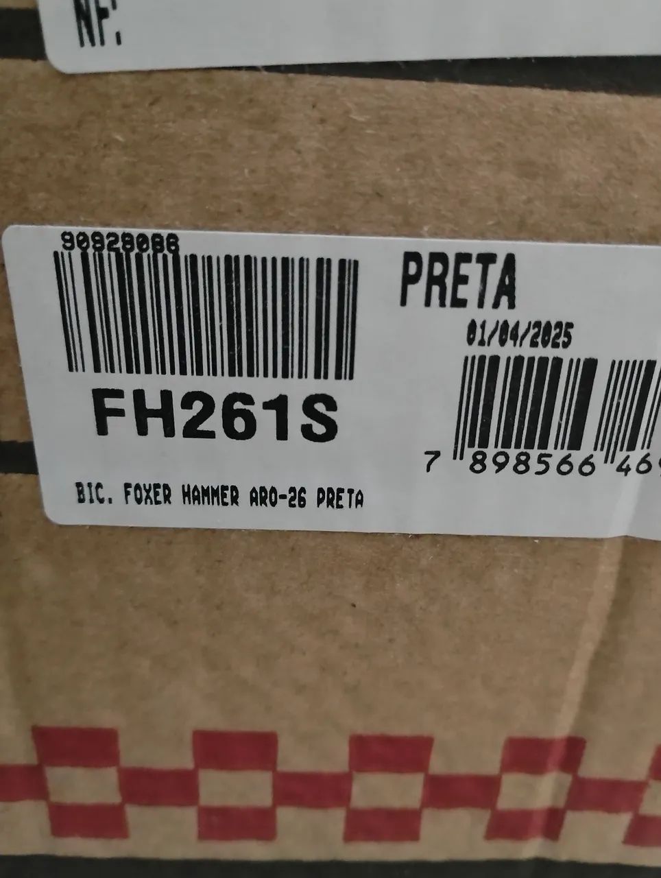 Bicicleta Aro 26 Foxer Hammer Preta