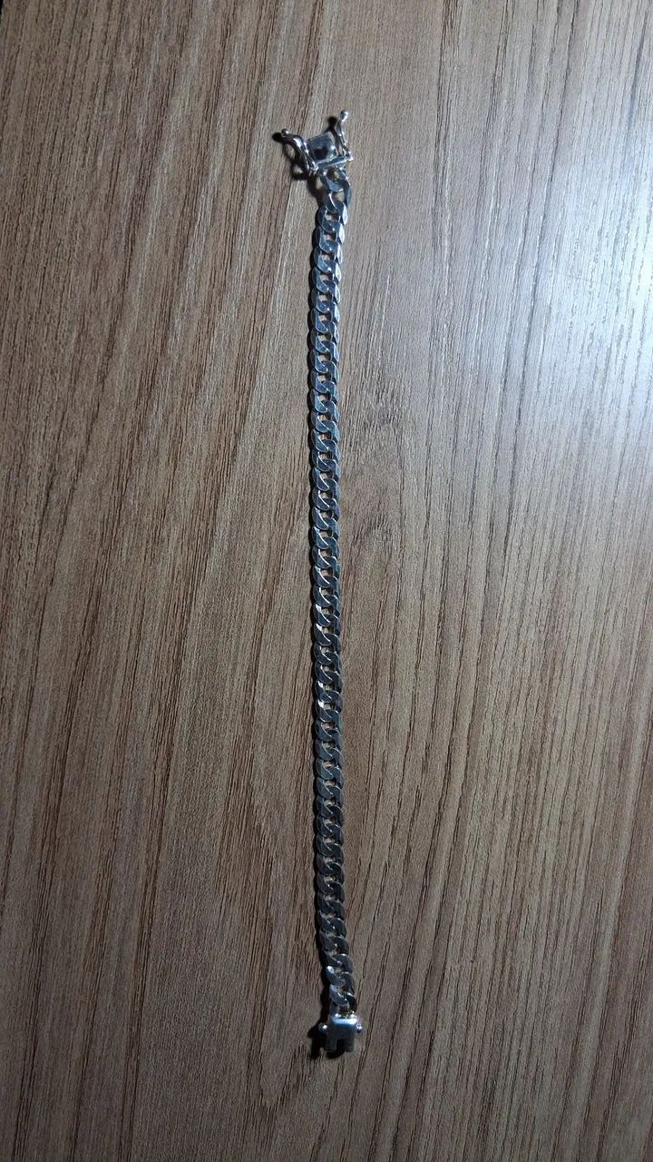Pulseira de Prata 925 masculina - Foto 4