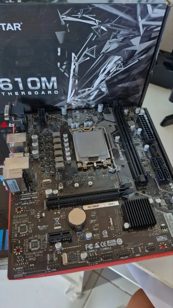 Placa Mãe h610m Biostar LGA1700 para Intel de 12 Geração - Foto 4