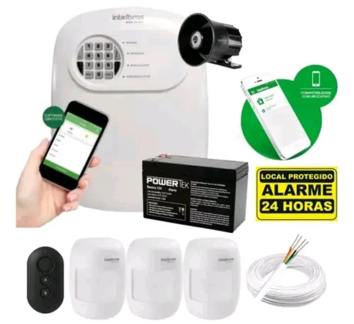 Kit Alarme Intelbras Monitorado c Instalação!!!