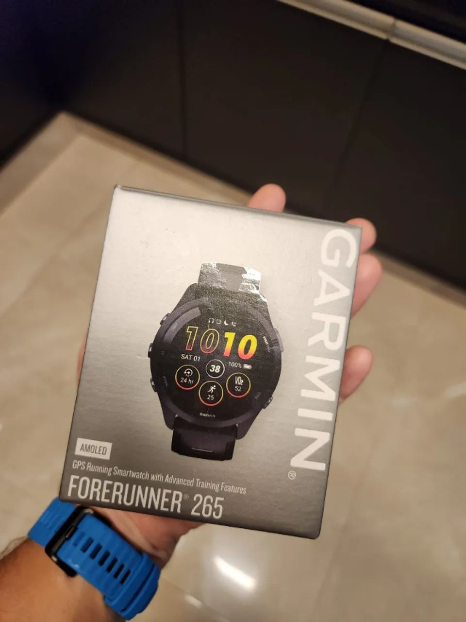 Relogio Garmin Forerunner 265 amoled black 46mm - Smartwatches