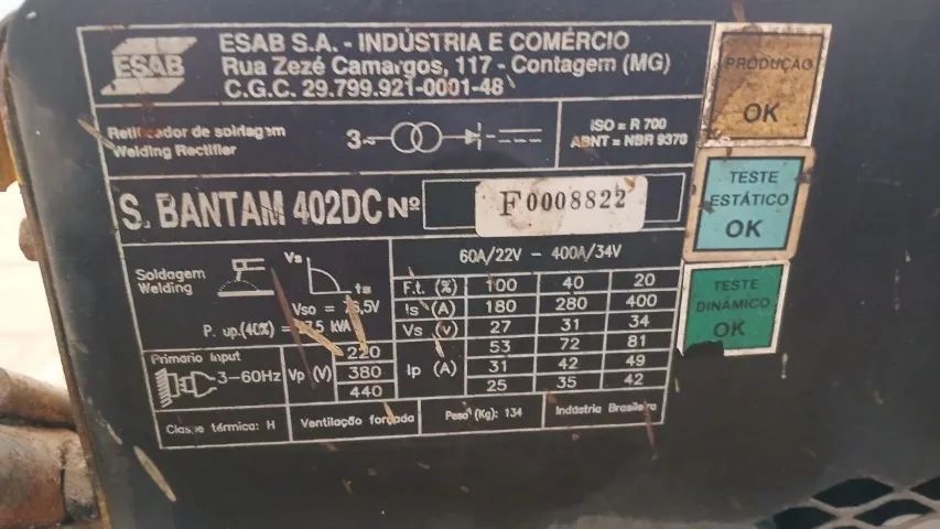 Maquina de Solda Super Bantam ESAB 402 DC - Foto 2