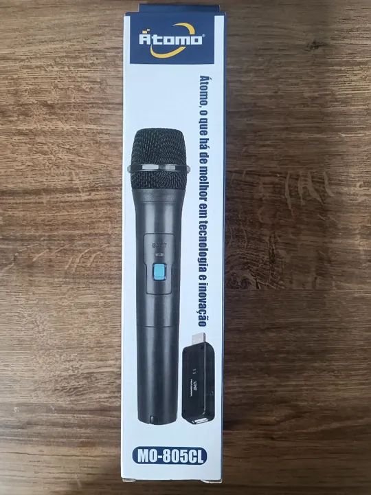 Microfone Sem Fio Átomo MO-805CL