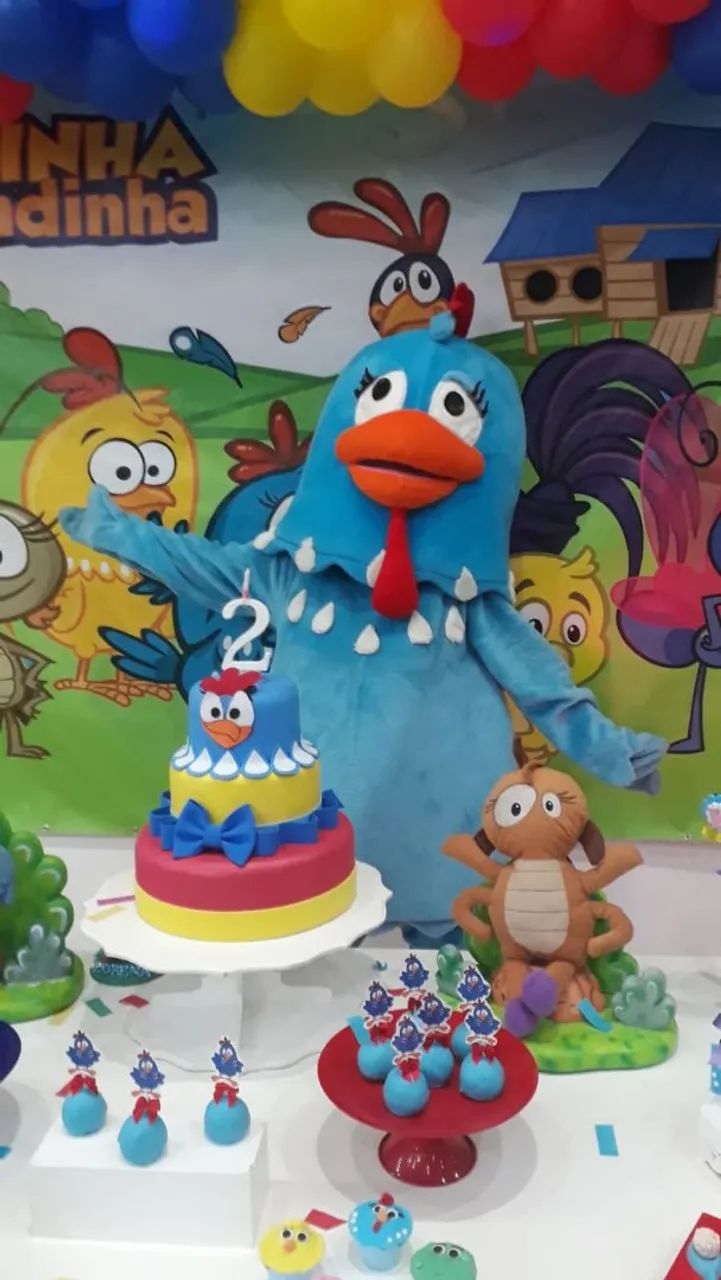 Fantasia Galinha Pintadinha usada
