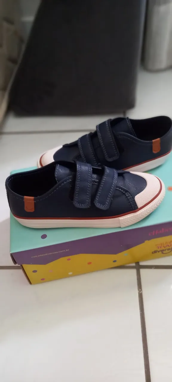 Tênis Infantil Azul com Velcro