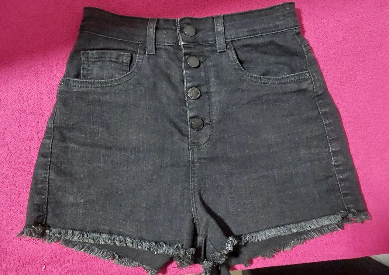Shorts Jeans Preto