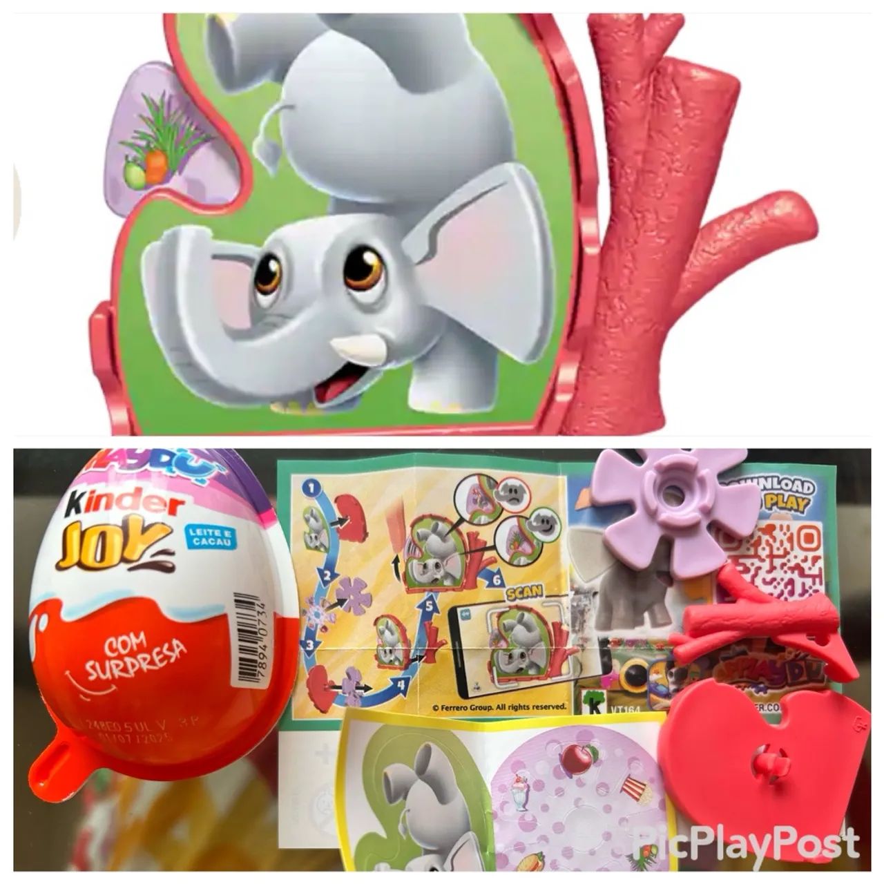 Brinquedo Kinder Joy coleção surpresas do mundo - Foto 4