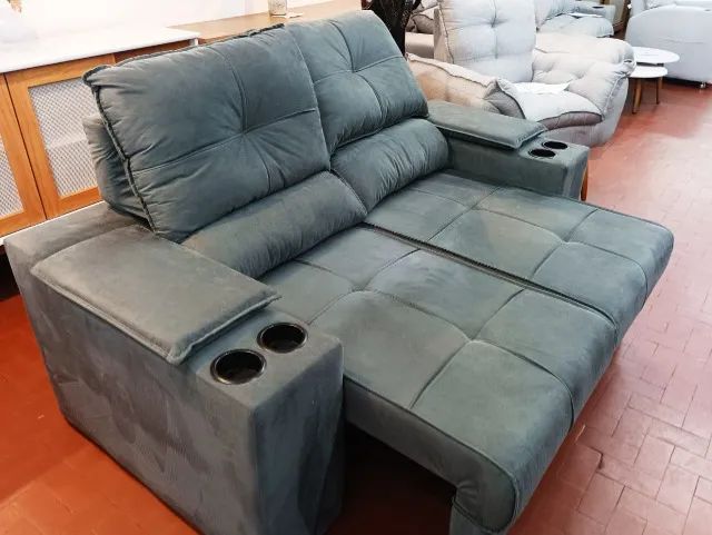 Sofá 02 Lugares Retrátil e Reclinável Nero. - Foto 3