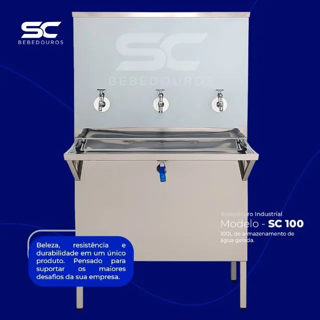 Bebedouro Industrial Inox - Alta Durabilidade e Vazão - Pronta Entrega! - Foto 2