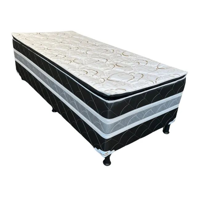 cama solteiro box de espuma conjugada 