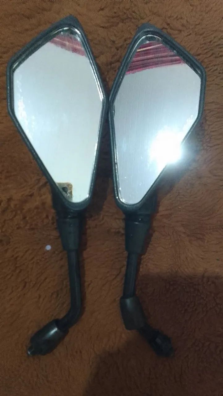 Espelhos Retrovisores Moto - Par - esportivo fan e titan 160 - Foto 3