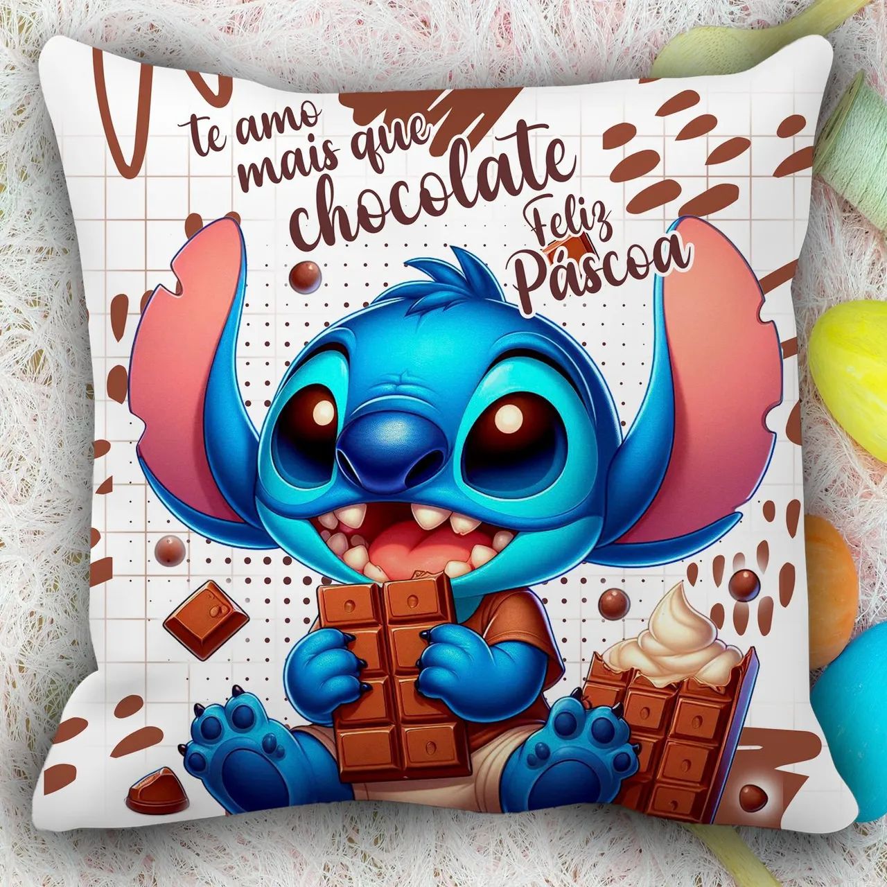 Capas de Almofada Stitch - Decoração para Casa - Foto 4