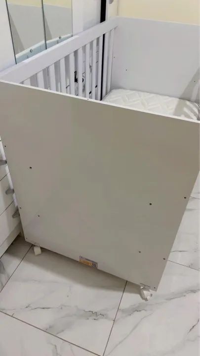 Berço de bebê branco - Foto 5