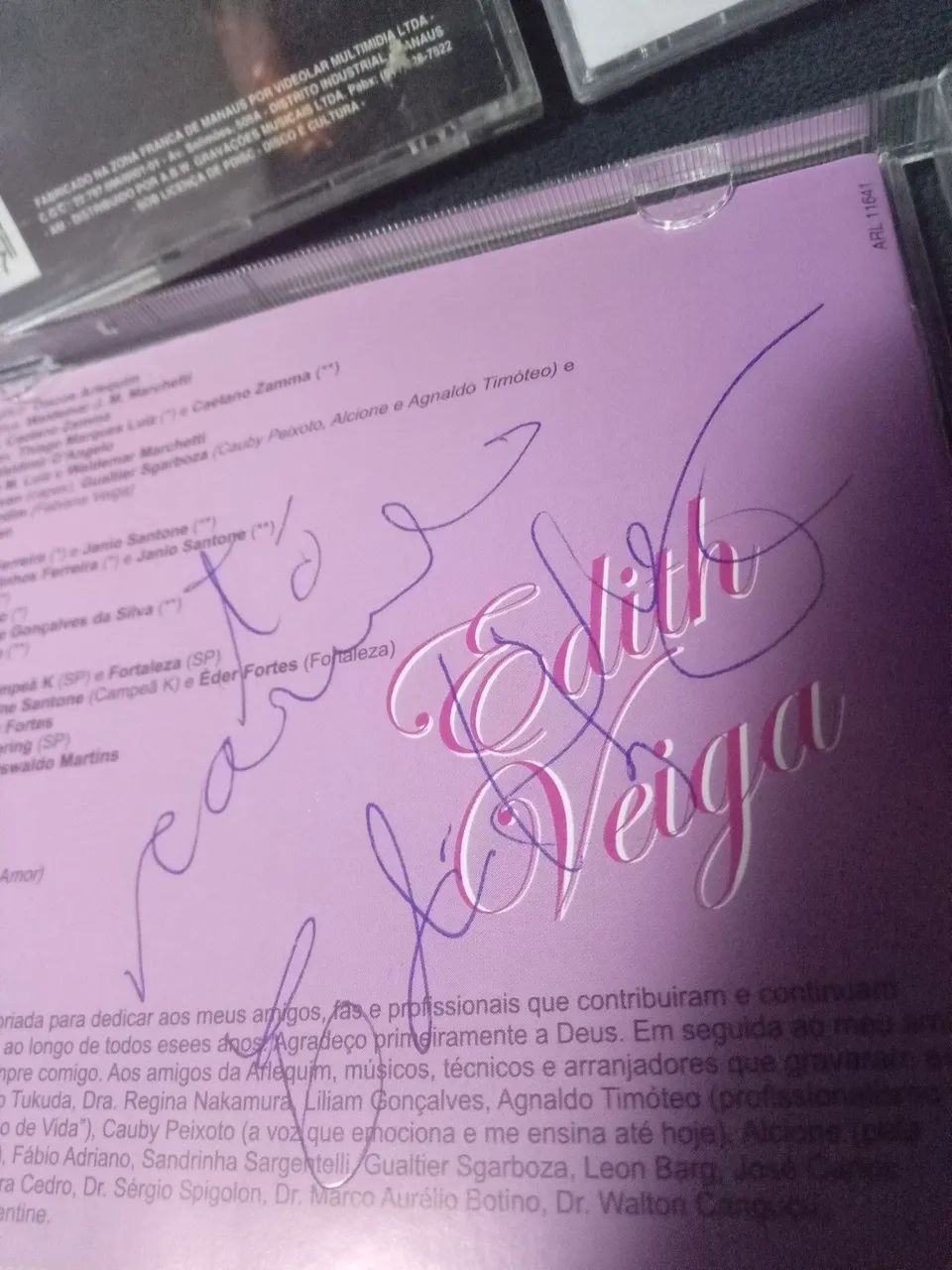 Lote 4 CDs Edith Veiga 2 autografados - Foto 2