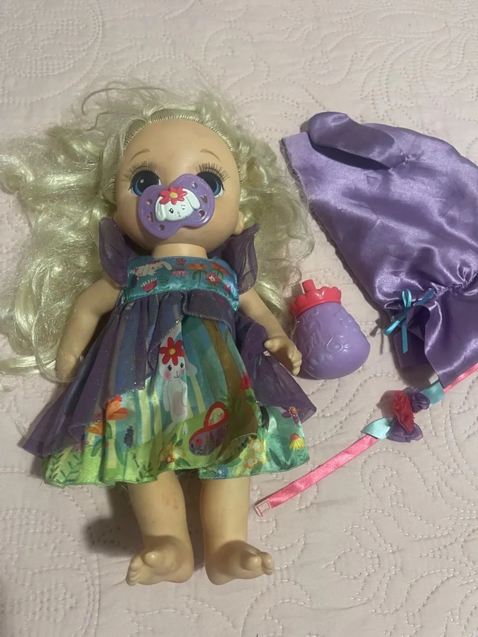 Bebê Vivo Era Uma Vez Um Bebê: Floresta Emma com Loira Cabelo Reto - Foto 5