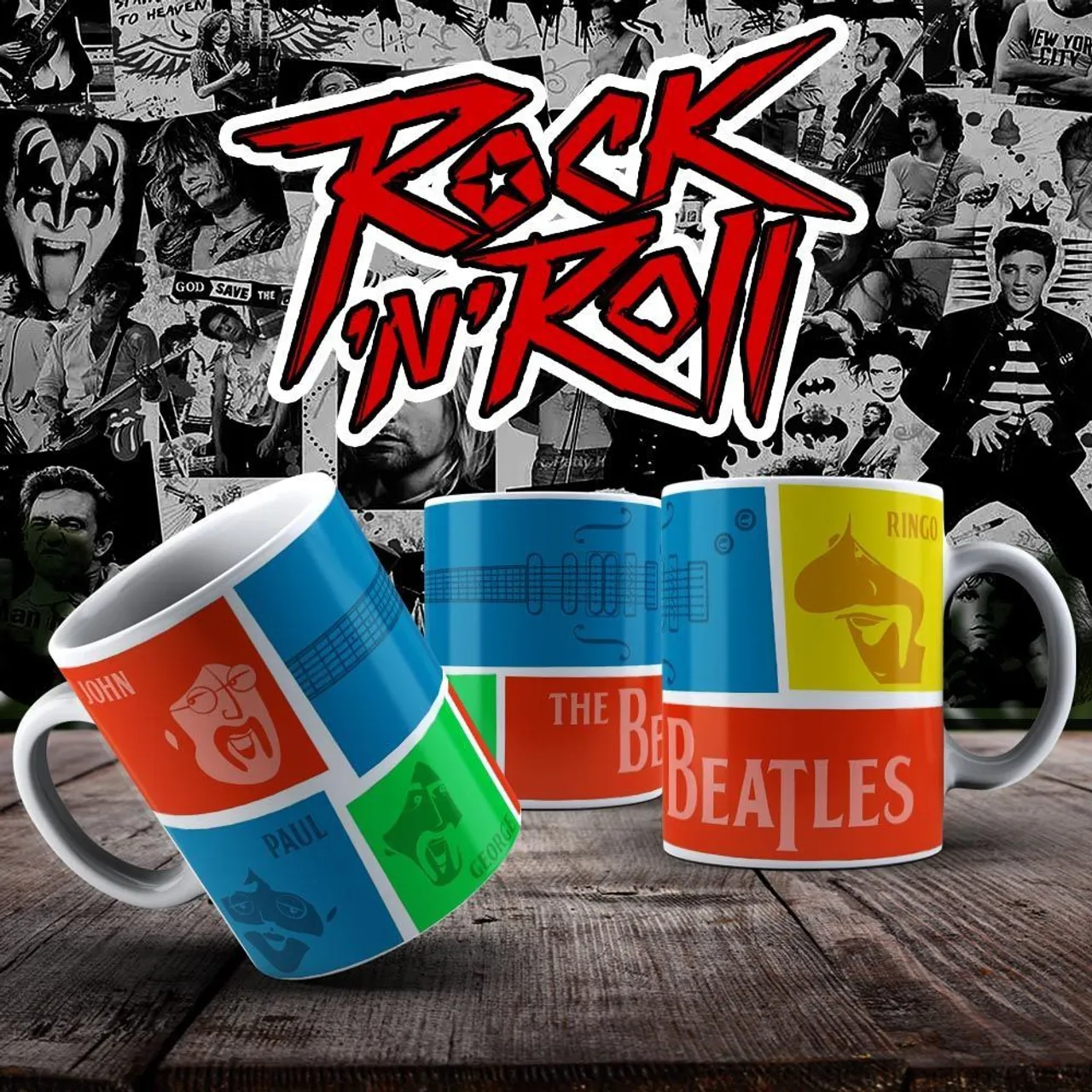 Canecas Rock'n'Roll - The Beatles