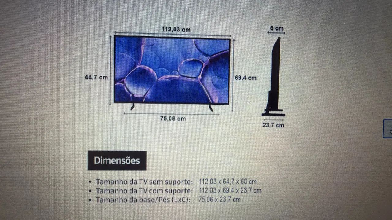 TV Samsung 50 polegadas64168599151106121