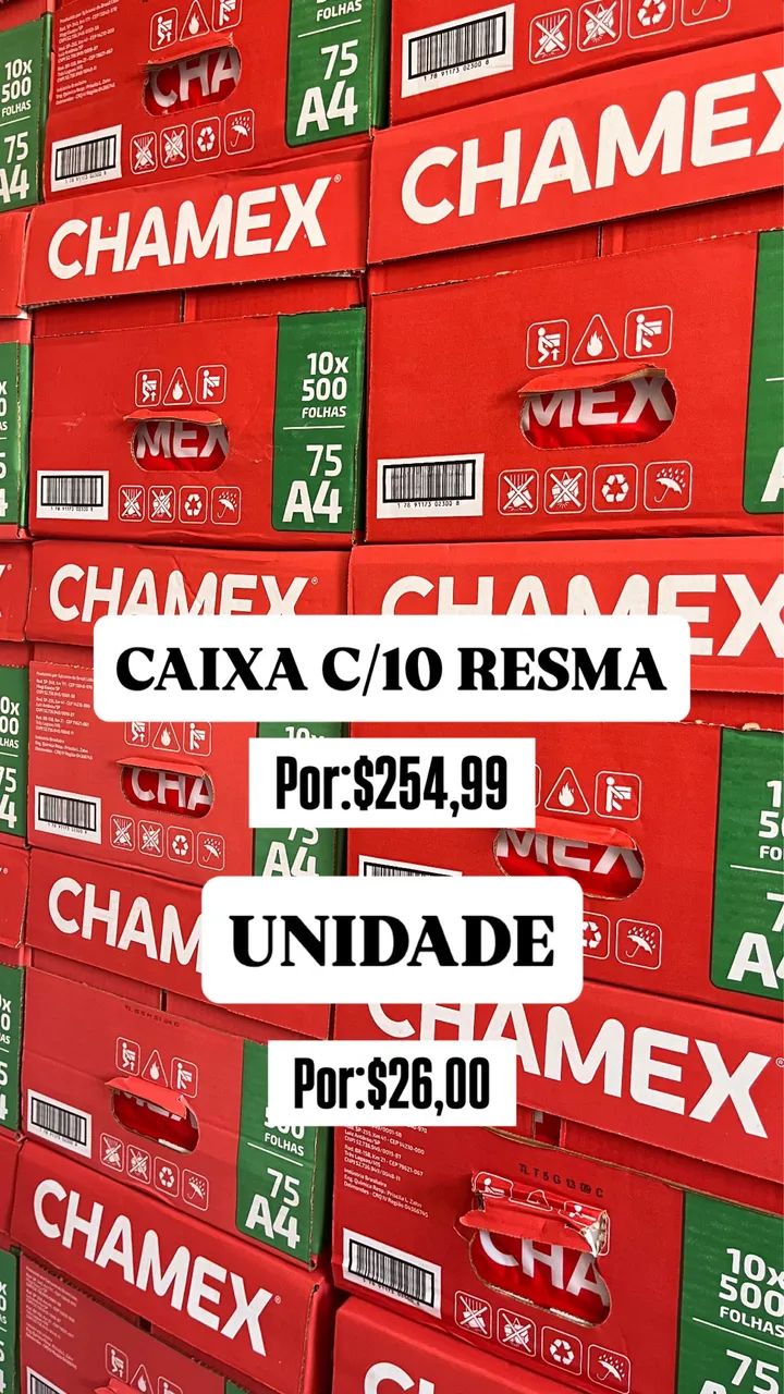 Papel A4 Chamex Resma c/500 folhas