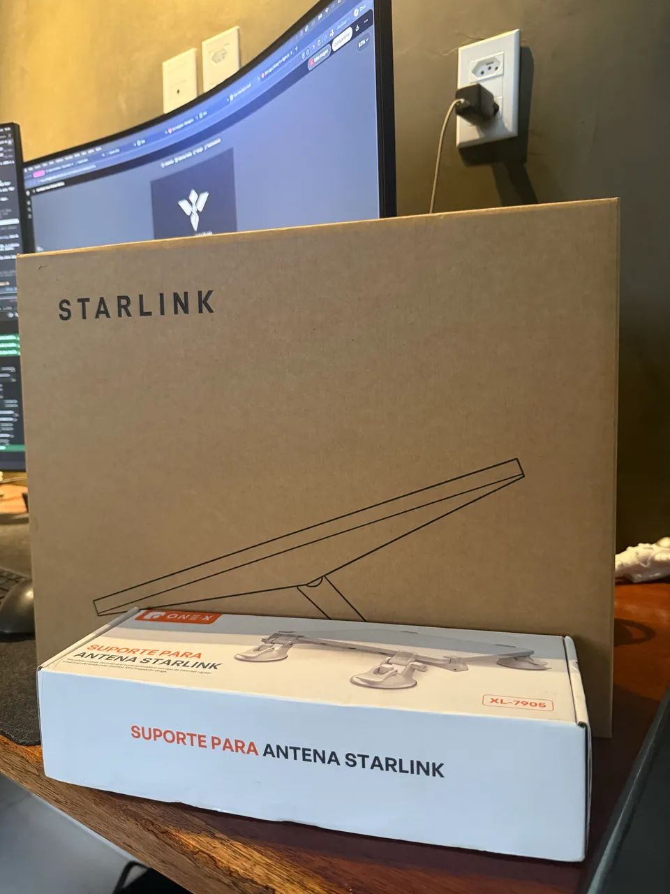 Kit Starlink Mini + Suporte + Cabo - Foto 2