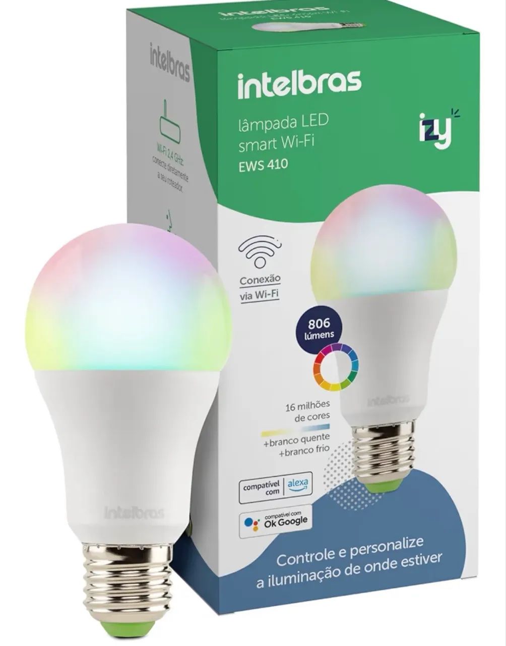 Lâmpada Smart Inteligente intelbras