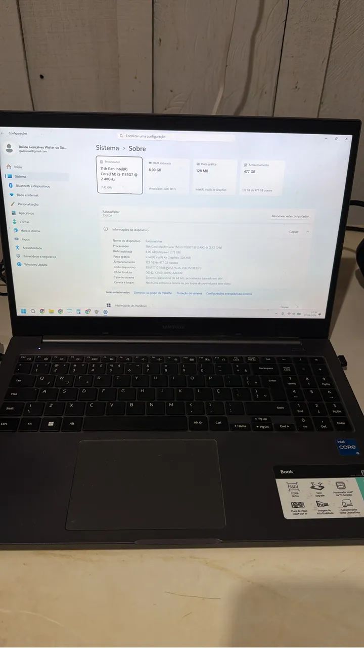 Notebook Samsung pronto para uso  - Foto 2