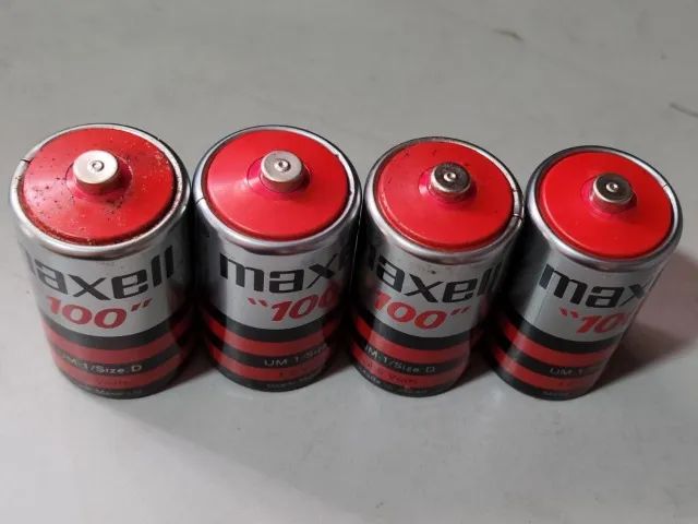 Pilha Antiga Made In Japan Maxell D Modelo 100 Ótimo Estado
