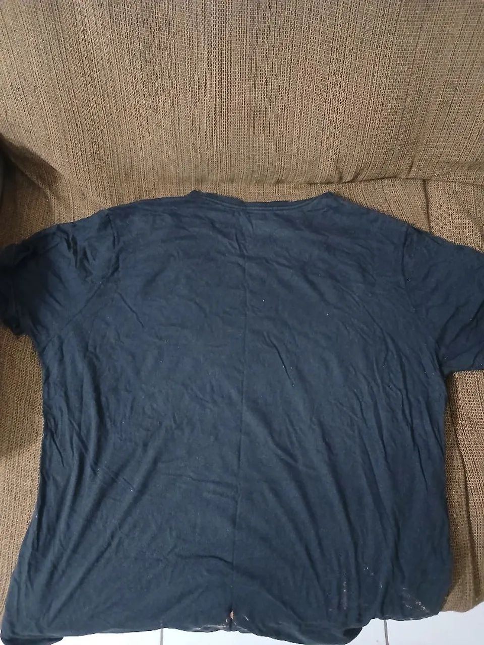 Camisa Masculina de algodão preta - Foto 2