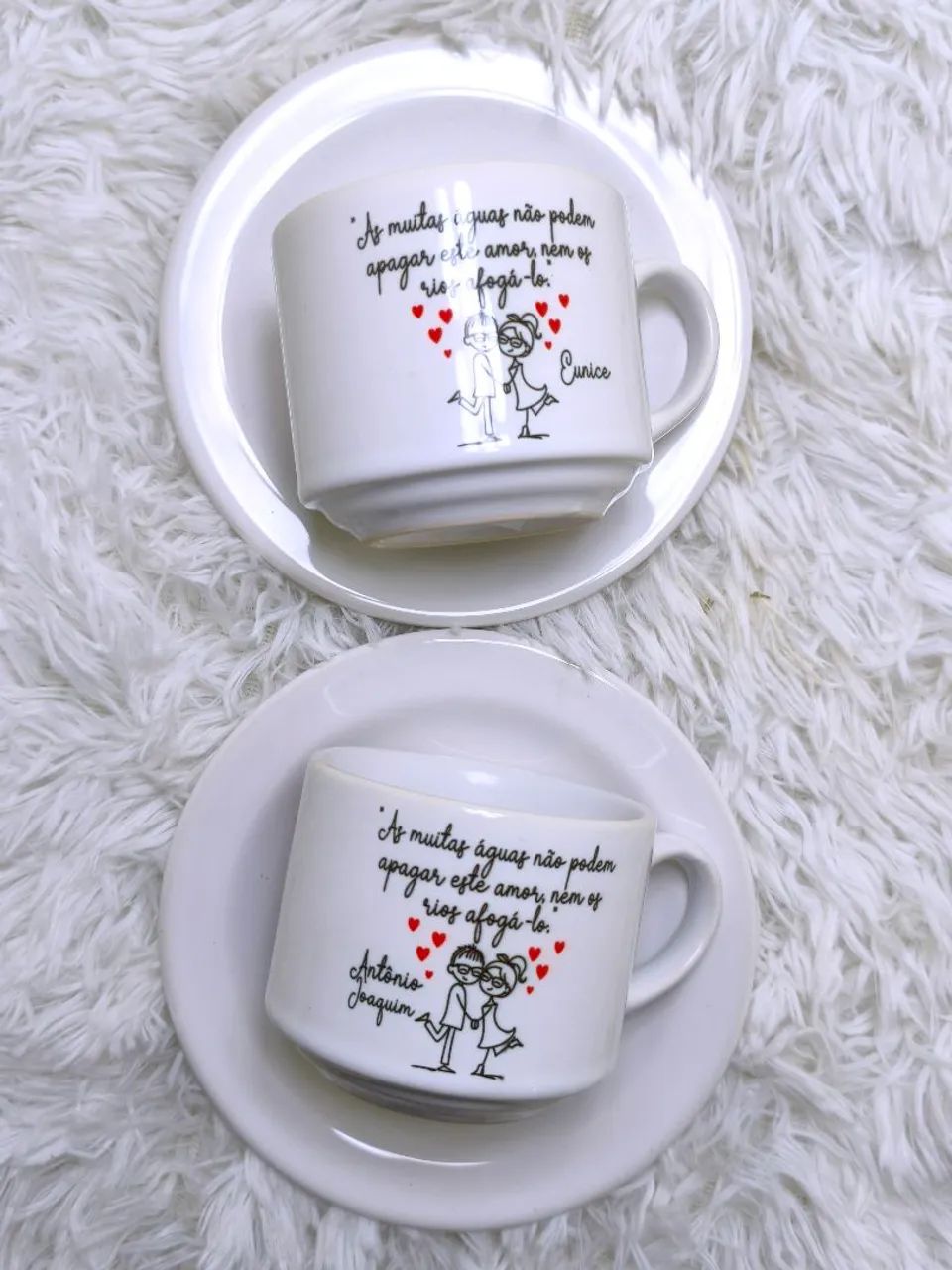 Xícara com pires personalizada 