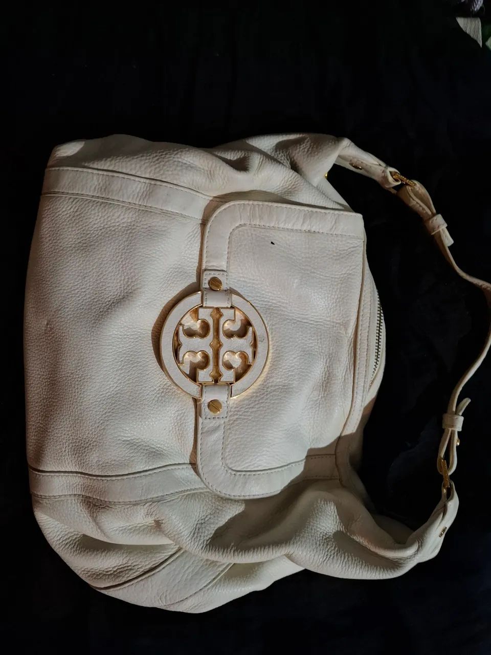 Bolsa Tory Burch Original couro branco - Foto 5