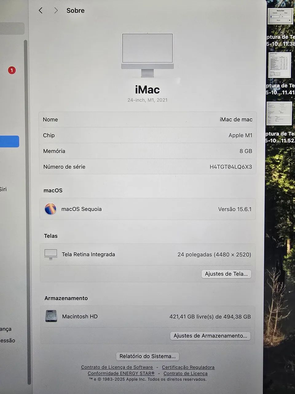iMac Apple 24 polegadas M1 2021 8GB 512GB - Foto 5