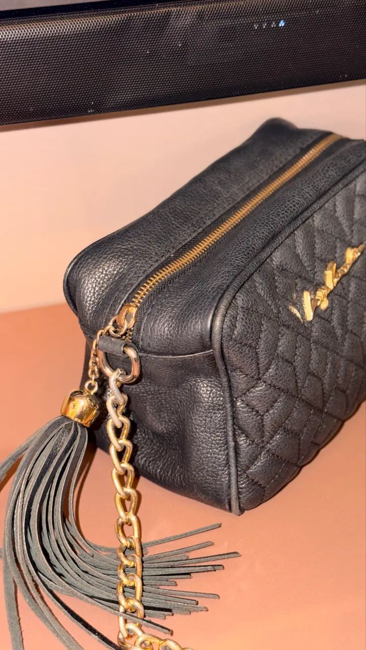 Bolsa Luiza Barcelos preta modelo grande - Foto 5