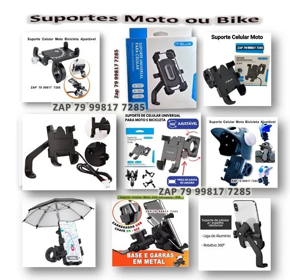 Suporte Celular para Moto ou Bike Vários Modelos