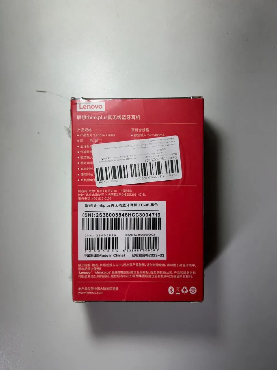 Fone de Ouvido Bluetooth Lenovo Thinkplus XT60B - Foto 3