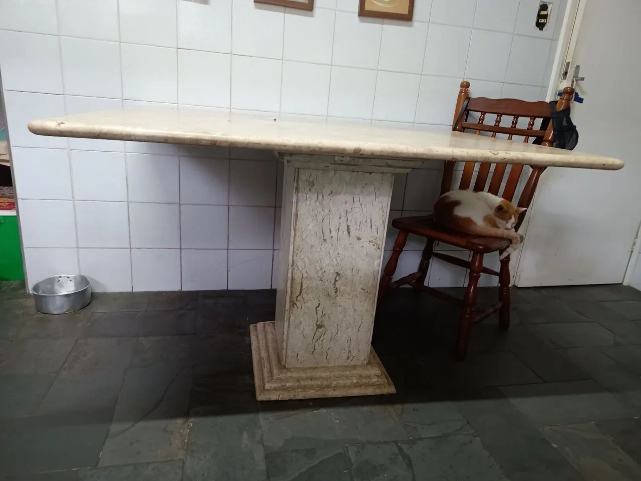 Mesa de mármore travertino  - Foto 2