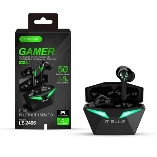 Fone Gamer Bluetooth It-blue Le-2406 *ENTREGA GRÁTIS* - Foto 2