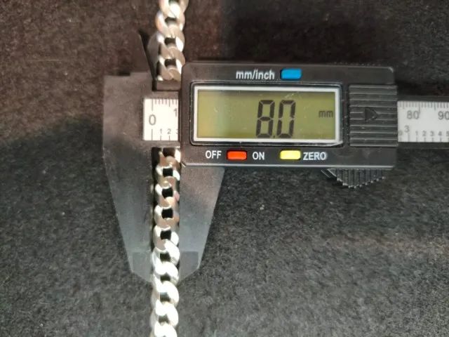 Pulseira Prata 925 (8mm) - 16 gramas - Foto 4