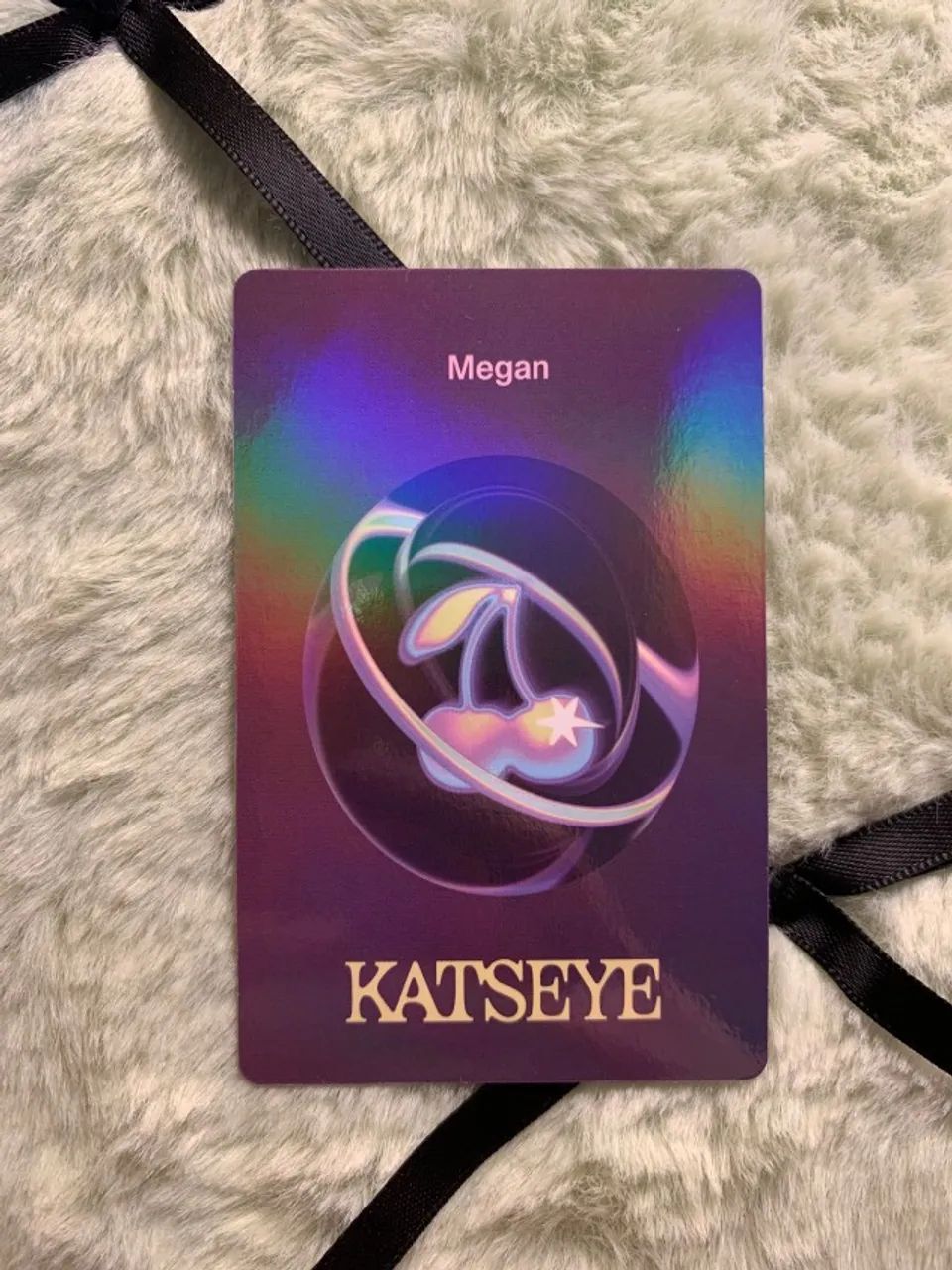 photocard megan katseye weverse global | soft is strong - idol