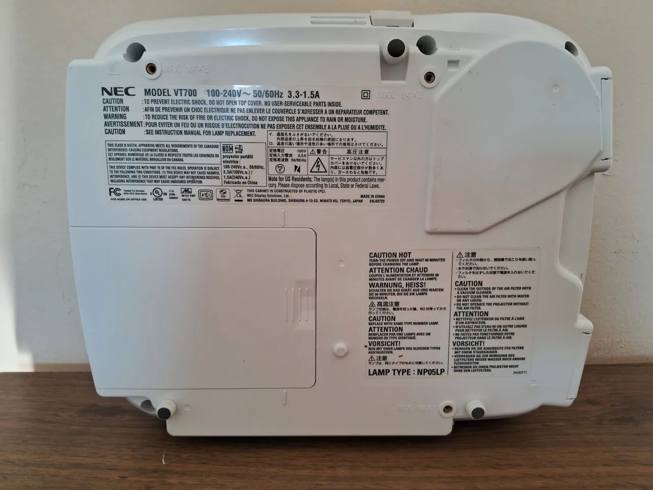 Projetor  Nec  VT700  - Foto 4