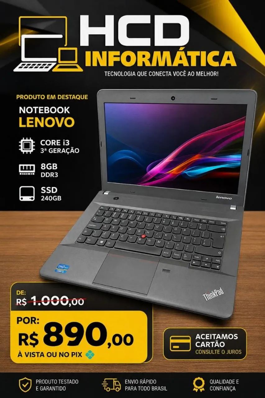 Notebook Lenovo corei3 