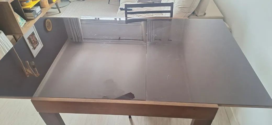 Mesa de jantar extensível quadrada - Foto 3