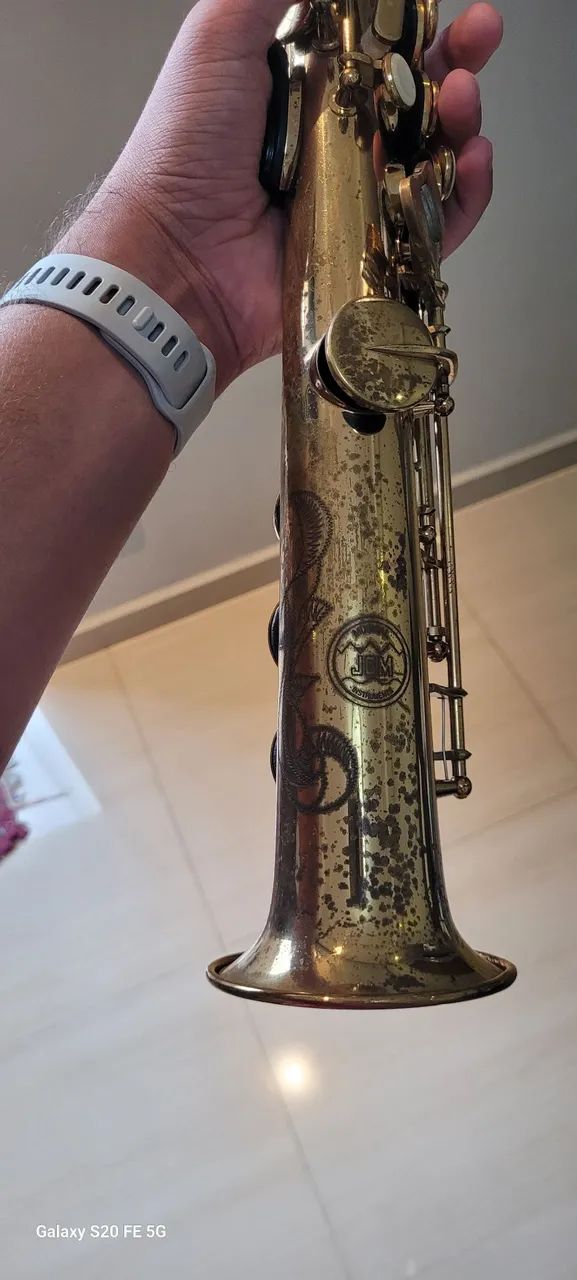 Sax Soprano Sib JCM Completo com Estojo Rígido - Foto 2